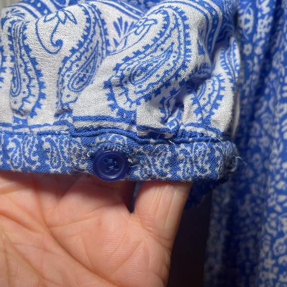 Jones New York blue with white floral print sz 2 X - Picture 4 of 7